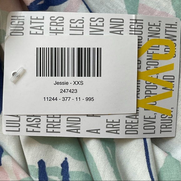 XXS LuLaRoe Jessie Dress Summer Short Sleeves NWT - Picture 12 of 12